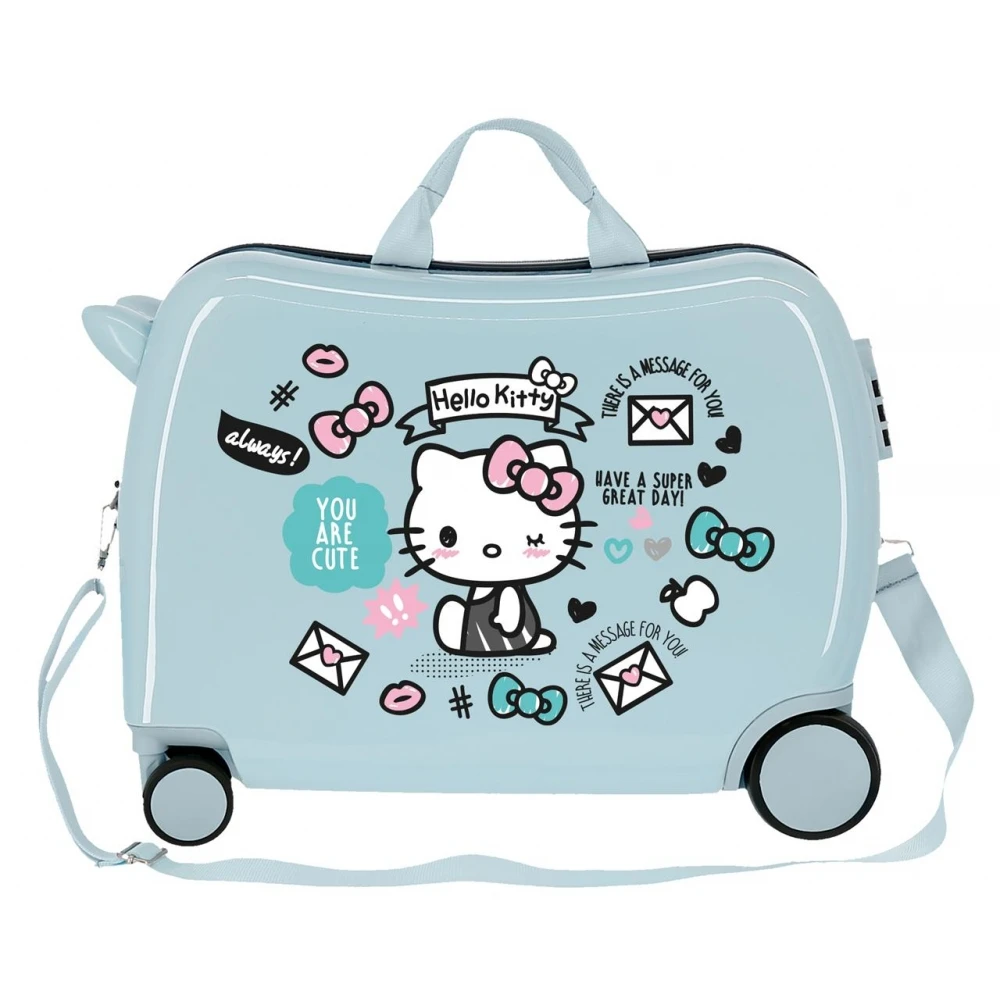 Maleta Infantil correpasillos 2 Rmultidirec. HELLO KITTY You Are Cute