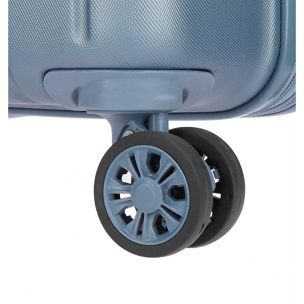 Maleta grande 75 cm 4 ruedas rigida expandible Movom Wood Plata