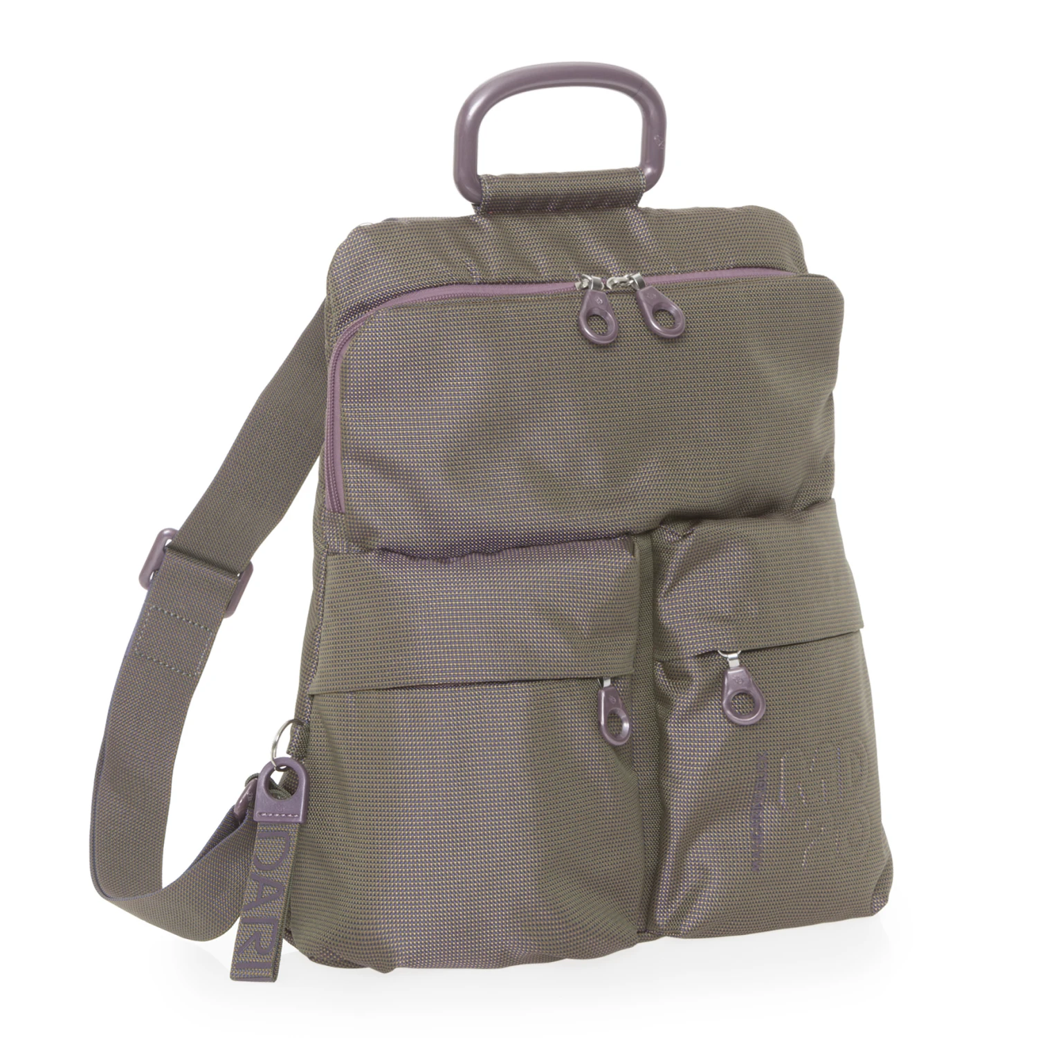 Mochila estrecha MD20 QMTZ4 Mandarina Duck Verde (Military Olive)