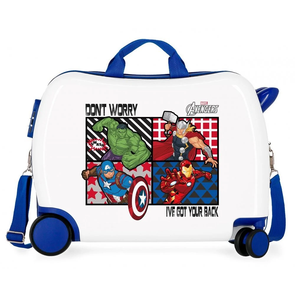 Maleta infantil correpasillos All Avengers 2 ruedas multidireccionales