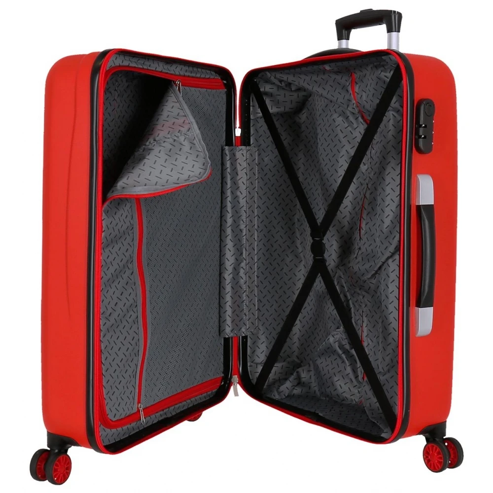 Maleta mediana 68 cm 4 ruedas Earth´s Mightiest Heroes Rojo