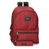Pepe Jeans Mochila Portaordenador+estuche PPJ Aris Evergreen Rojo Oscuro