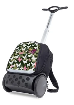 Mochila Escolar Con Ruedas Nikidom Roller Up Butterfly Camo