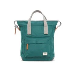 Mochila Roka London Bantry B Mediana Sostenible Nylon Verde (Teal)