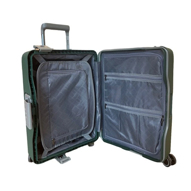 Maleta grande 4 ruedas anclajes Bienoti-EV 8093 Verde Oscuro