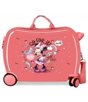 Maleta infantil correpasillos 2 ruedas multidirec Minnie Loving Liffe