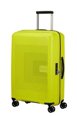 Maleta Mediana 67 Cm 4 Ruedas American Tourister Aerostep Lima ( Light Lima
