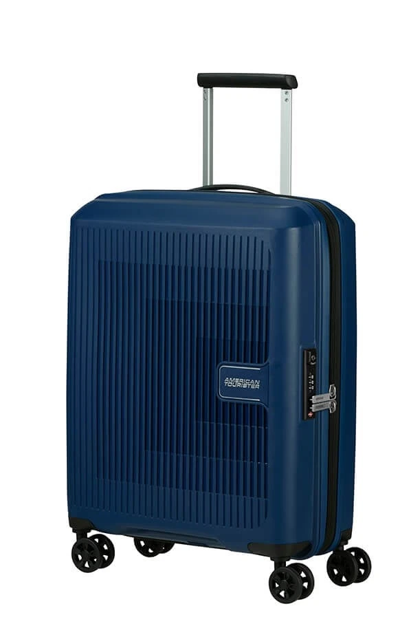 Maleta cabina 55 cm 4 ruedas American Tourister Aerostep Azul Marino