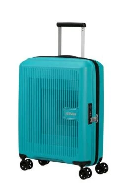Maleta Cabina 55 Cm 4 Ruedas American Tourister Aerostep Turquesa