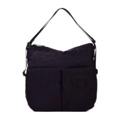 Mochila Cuadrada Mediana Apertura Trasera KCB Negro