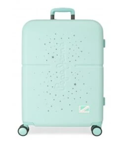 Maleta Mediana 70 Cm 4 Ruedas Expandible Pepe Jeans Laila Turquesa