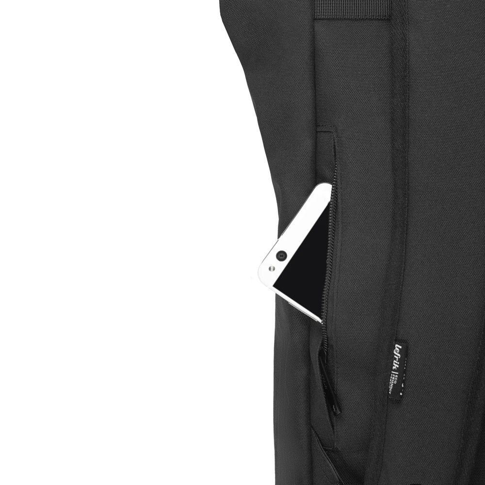 Mochila Eco Roll Lefrik Negro