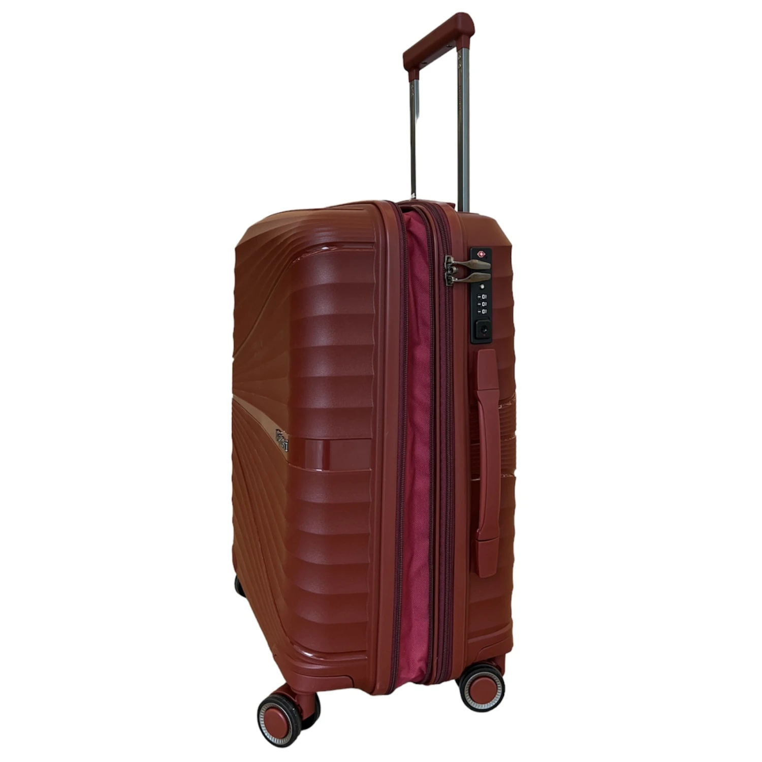 Maleta cabina 4 ruedas rigida exp Bienoti-EV 8095 Granate (Red)