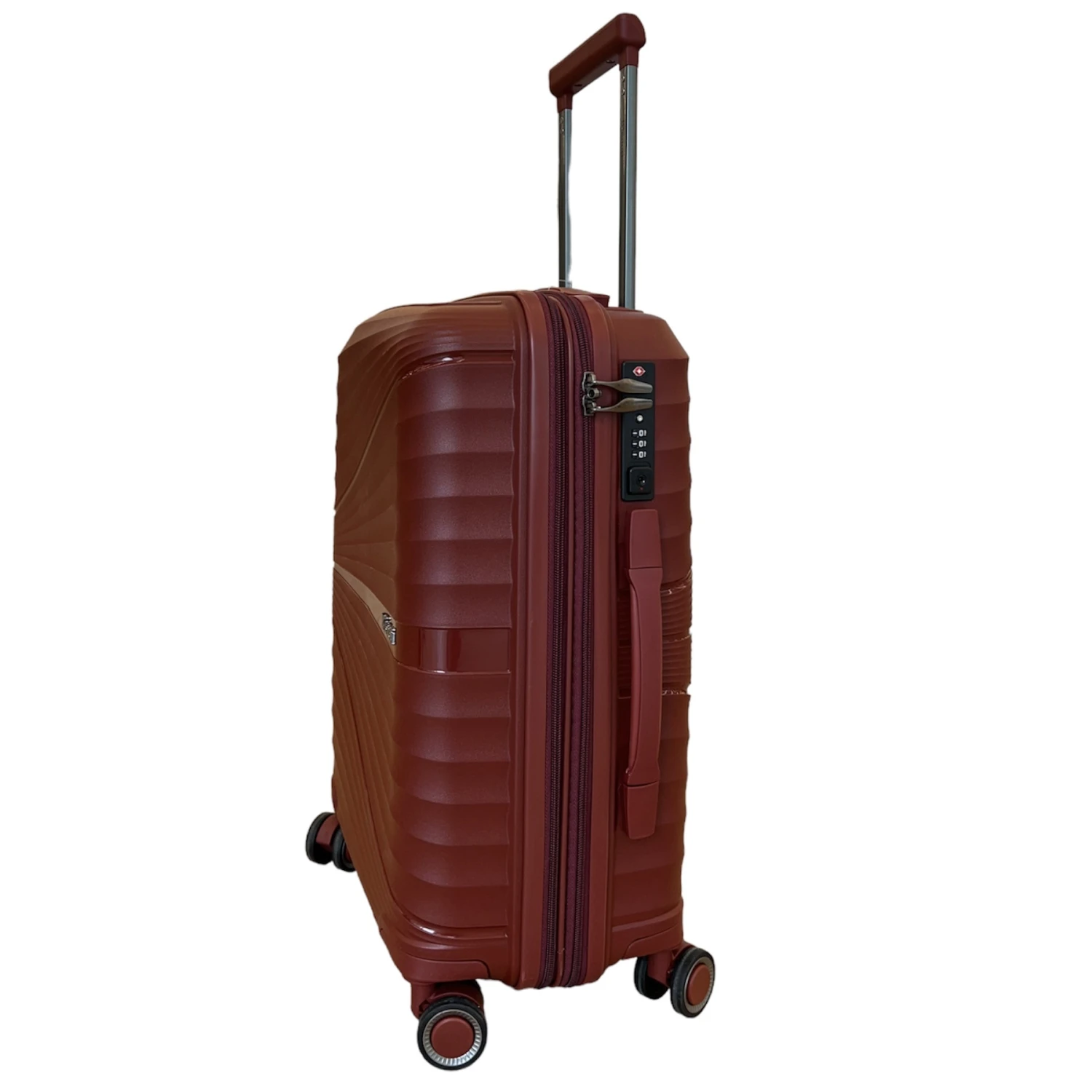Maleta cabina 4 ruedas rigida exp Bienoti-EV 8095 Granate (Red)