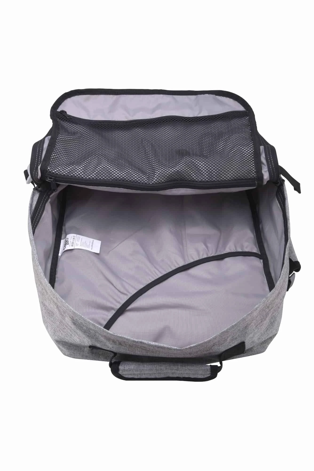 Mochila de viaje Cabin Zero Classic 44 L. Gris (Ice Grey)