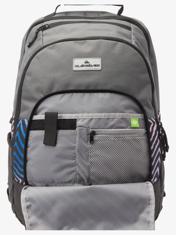 Mochila Escolar Quiksilver AQYBP03132-BRT6 1969 Special M Gris-Rayas Cebra