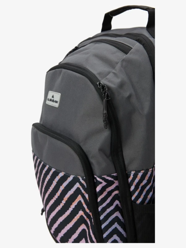 Mochila Escolar Quiksilver AQYBP03132-BRT6 1969 Special M Gris-Rayas Cebra