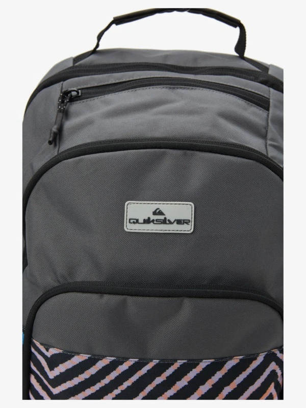 Mochila Escolar Quiksilver AQYBP03132-BRT6 1969 Special M Gris-Rayas Cebra