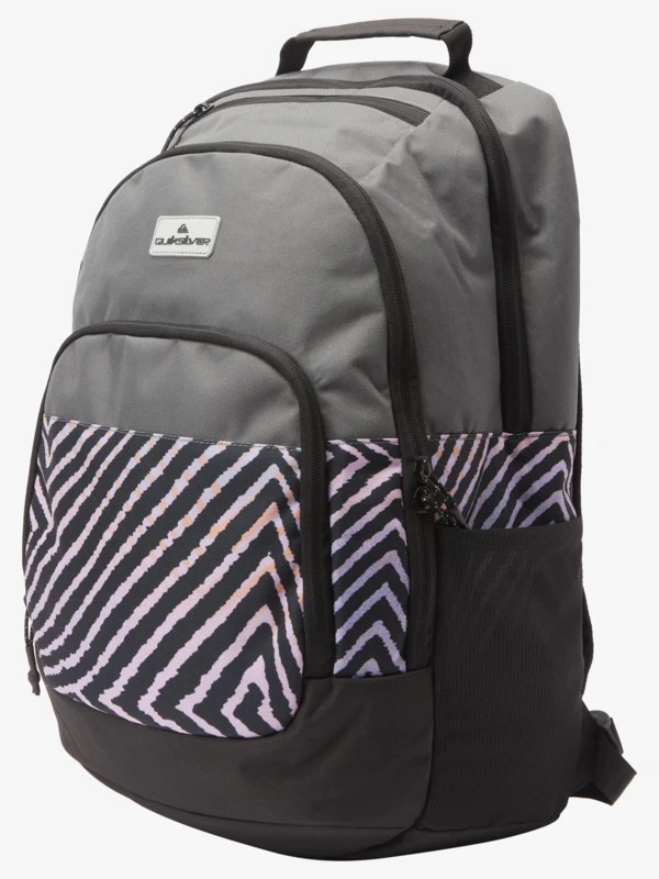 Mochila Escolar Quiksilver AQYBP03132-BRT6 1969 Special M Gris-Rayas Cebra