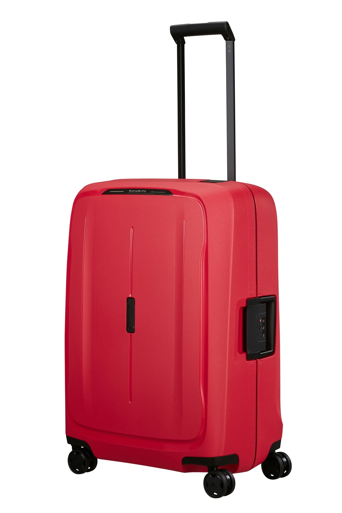 Maleta mediana 69 cm 4R anclajes Samsonite Essens Rojo (Hibiscus Red)