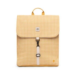 Mochila Lefrik Handy Mini Cuadros Vichy Amarillo (Vichy Mustard)