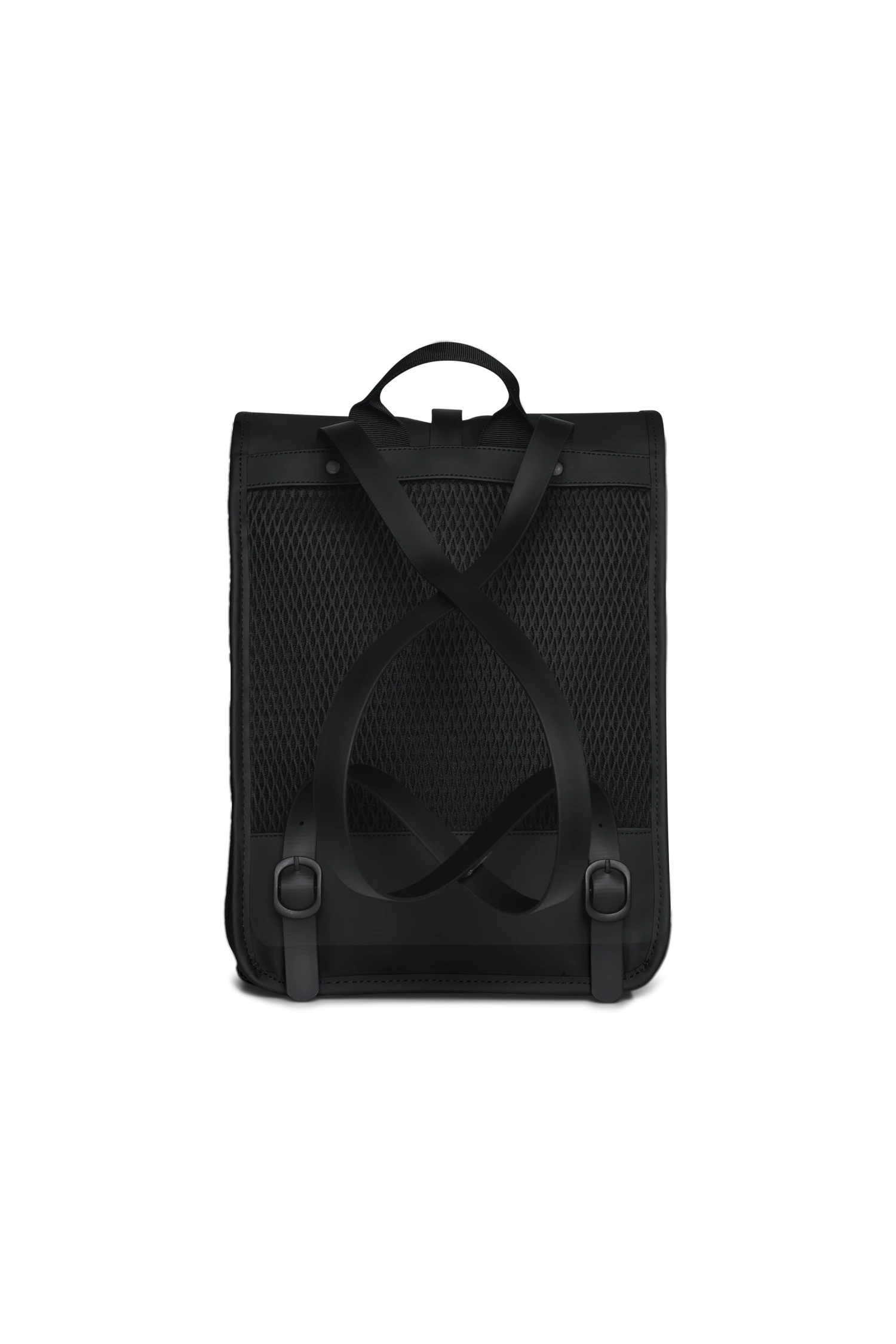 Mochila Rains Rolltop Rucksack Mesh Mini W3 Negro (Black)