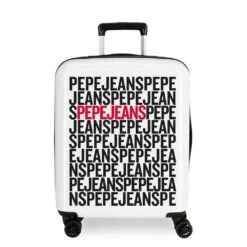 Maleta Cabina 55 Cm 4 Ruedas Rigida Pepe Jeans Leven Tomas Negra